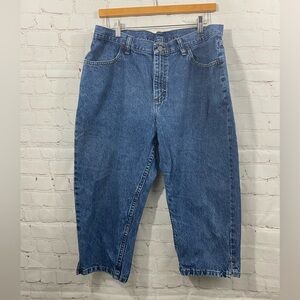 Rider by Lee High Waisted Denim Blue Jean 4 Pocket Capris